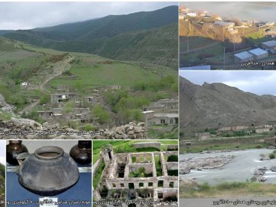 طبیعت بهشت گونه روستای همدان مشرف به مخزن دریاچه سد قیزقلعه سی شهرستان خداآفرین